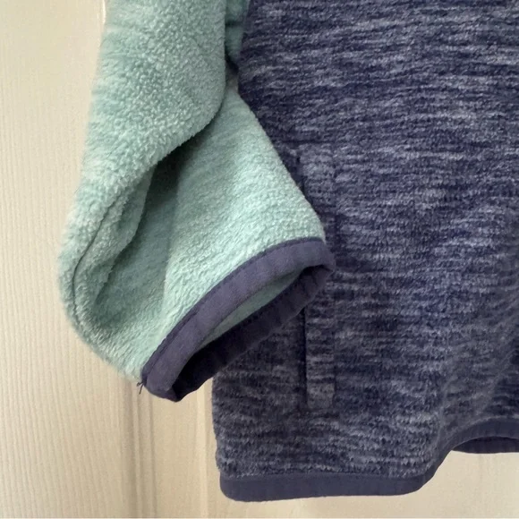 ❄️ Hanna Andersson Blue and Teal Kids Fleece Sweatshirt - Size 2T - Picture 3 of 7